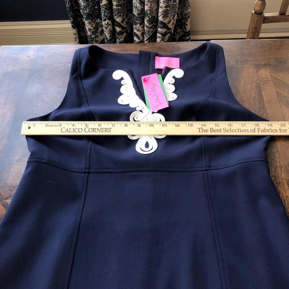 Lilly Pulitzer Trini Shift in True Navy New Size 10 - Picture 6 of 14